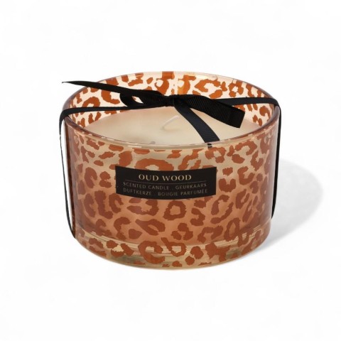 CANDELA IN VETRO H8 CMX13CM ANIMALIER 2ASS